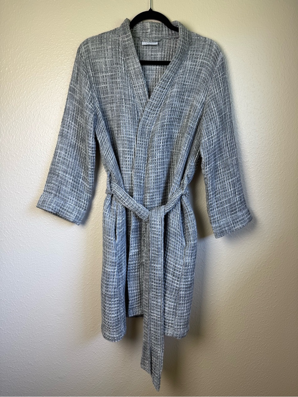 Parachute Waffle Robe in Grey - Picture 3 of 8